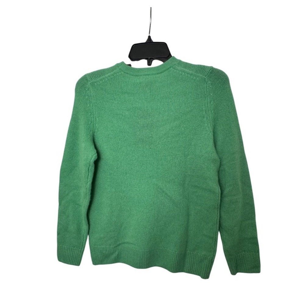 C by Bloomingdale's‎ Cashmere Sweater Green Crew Neck Long Sleeve Women's M - Picture 4 of 7